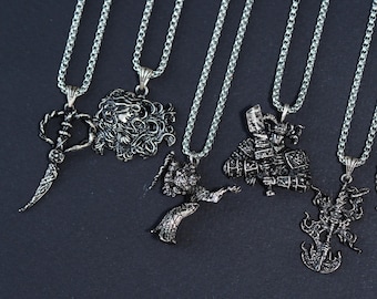 Elden Ring Talisman 950 Silver Talismans Necklace, Inspired by Elden Ring Talisman Items and Characters Like Godfrey, Radagon, and Ranni
