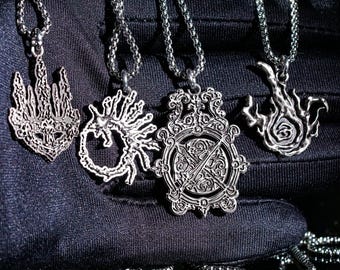 Elden Ring The Frenzisd Flame Pendantohgwyn Dynasty, Carian Royalty, Frenzisd Flame, Golden Order Seal, Those Who Live In Death Necklace