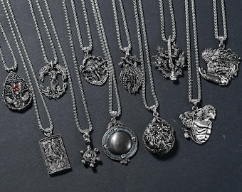 EXCLUSIVE Handmade Silver E!d.en R!n.g Ta.L!s.m.ans Necklace, Ra.da.g0n and G0d.fr.ey Inspired Pendant, Gift for Fantasy and Game Fans