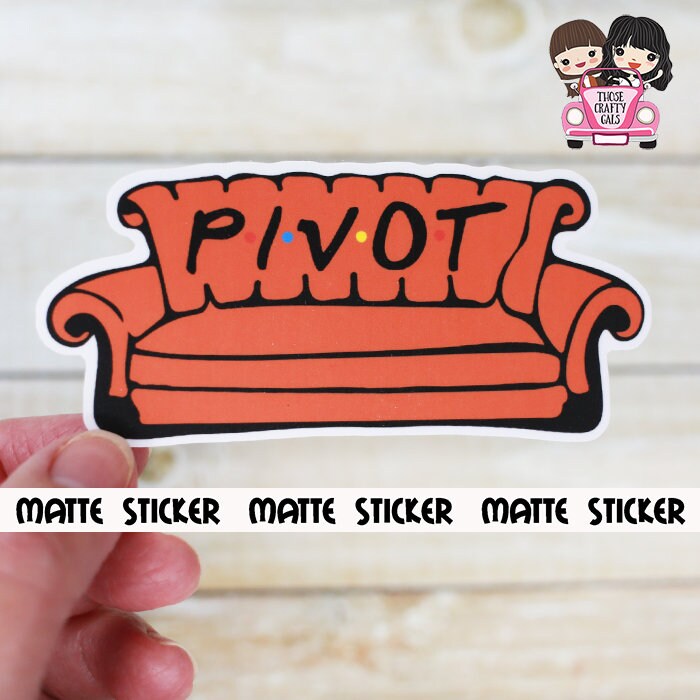 Couch Pivot Friends sofa vinyl waterproof Sticker/ decal Etsy