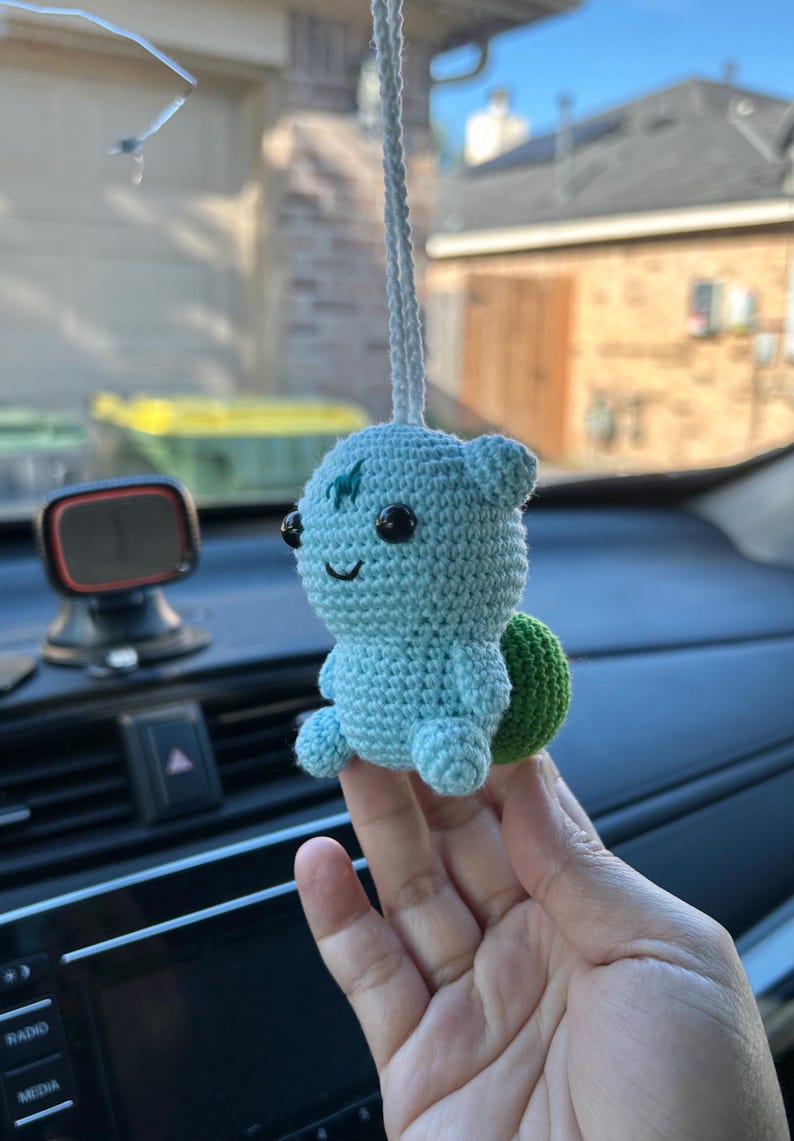 Crochet Pokémon Car Charm Hanging for Car Mirror - Etsy