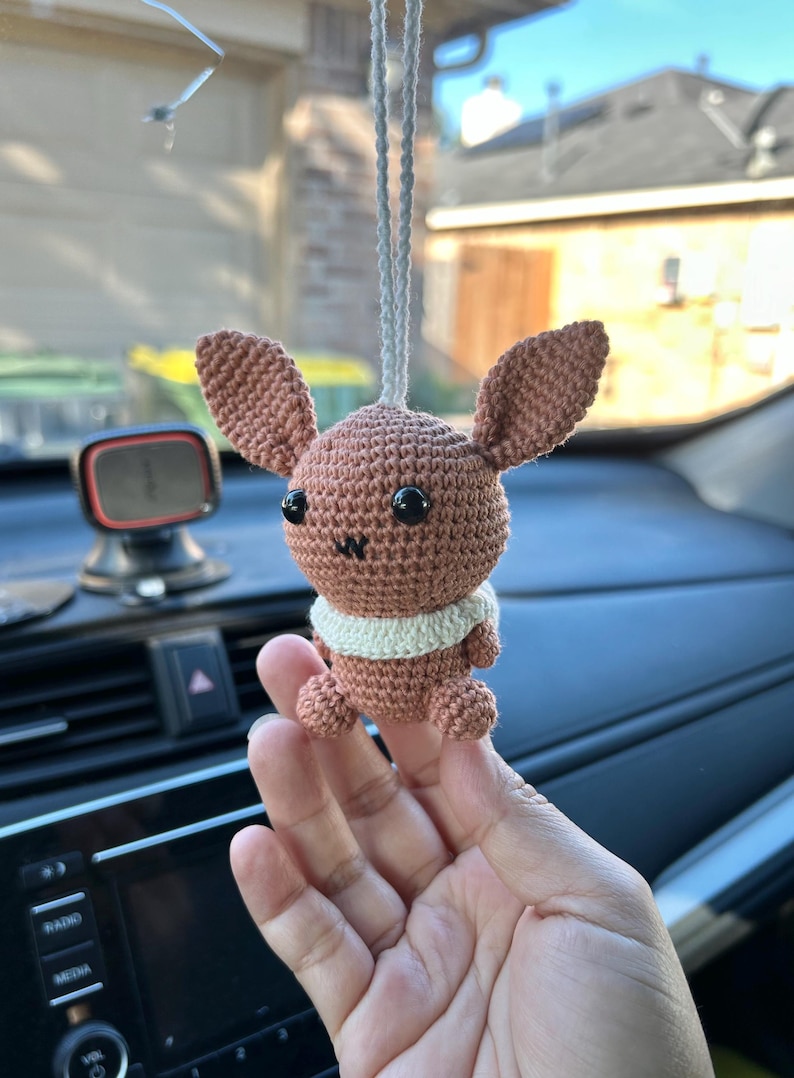 Crochet Pokémon Car Charm Hanging for Car Mirror - Etsy