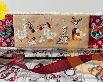 Christmas Goose Cross Stitch Pattern: Holiday Geese (Digital PDF)