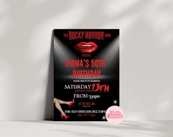 Rocky Horror Invitation Template