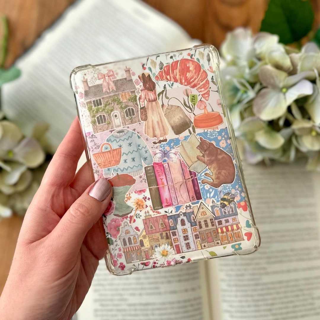 Cottage Core Kindle Insert for Clear Case | Kindle Case, Kindle Skin ...