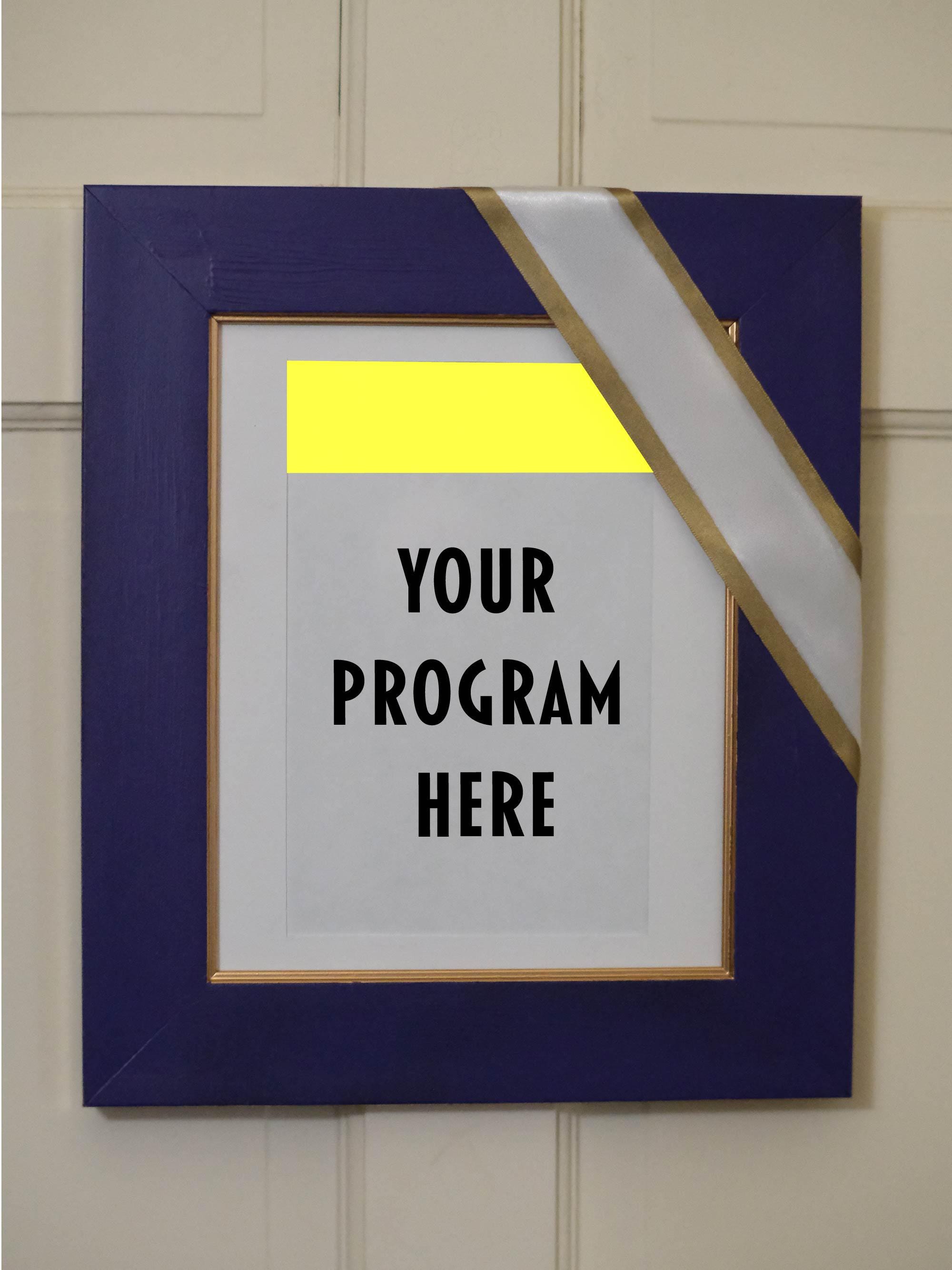 Suffs Inspired Theater Program Frame - Etsy