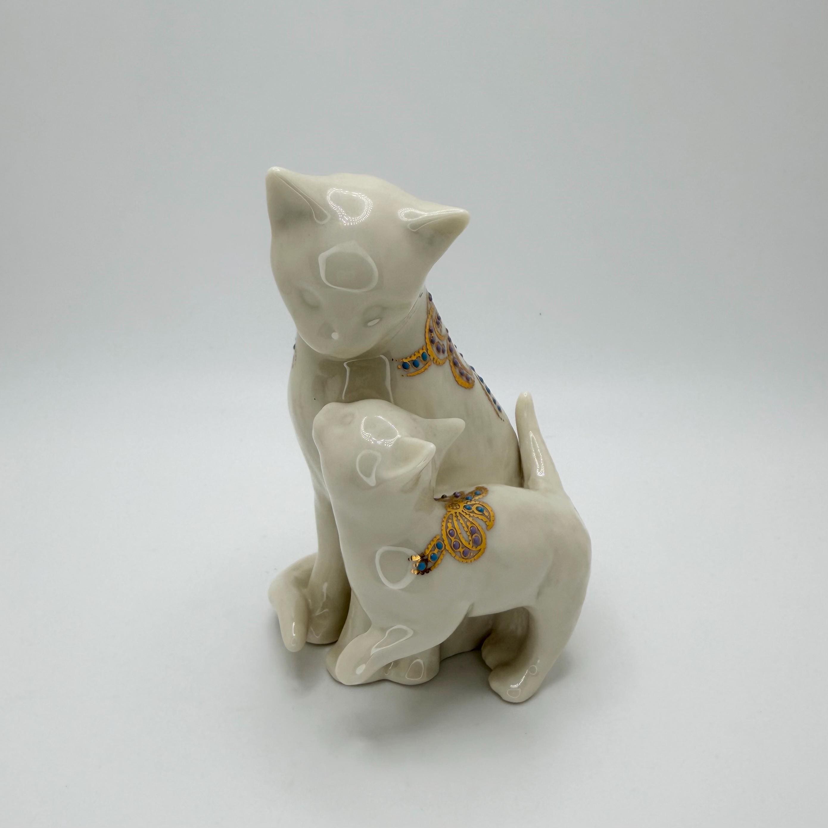 Lenox Cat Figurine - Etsy