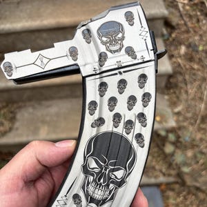 Lightburn digital plans, SKS Magazine skulls