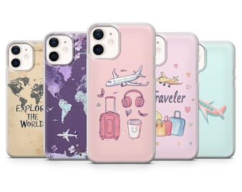 World Map Phone Case: Journey Travel Design