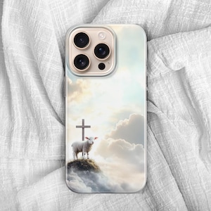 Jesus Phone Case Christ Follower Cover for iPhone 17e, 15, 14, 13, 12 mini Pixel 10 XL, 8A, 7, 6, Samsung S25, S24 fe, S22, A56, A16, A15