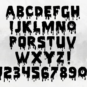 Dripping Font, Drip Font Svg Files for Cricut, Dripping Alphabet Ttf ...