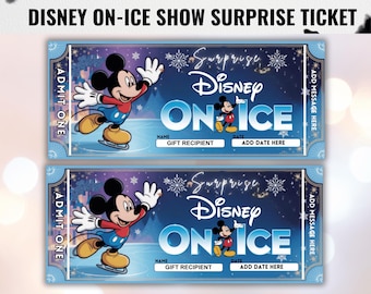 Entrada sorpresa para el espectáculo Disney ON-ICE, pase Holiday Ice Adventure, entrada para el Kids Magic Trip, fiesta de Navidad