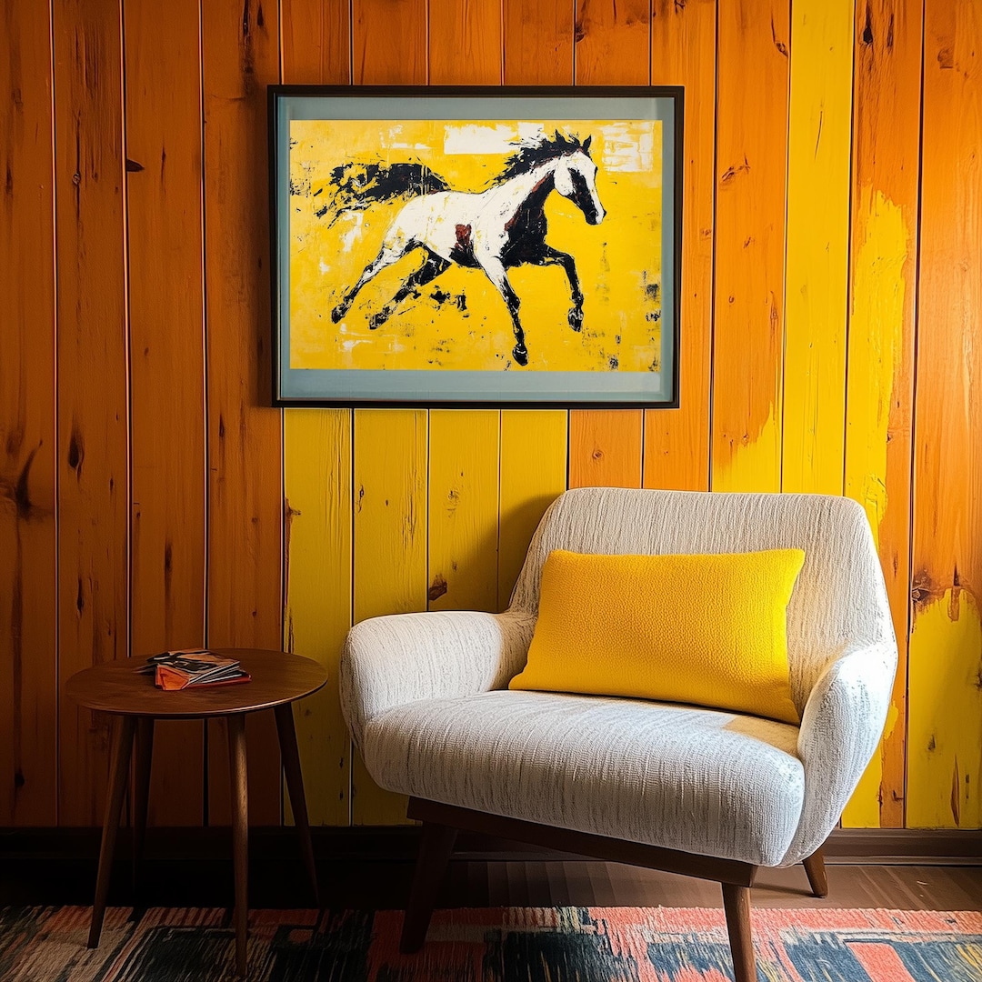 Modern Expressionist Horse Art Print Bold Abstract Horse Painting ...