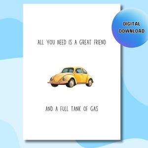 Printable Birthday Card, Friend Birthday Card, Birthday Card Print Out, Digital Download Card, Funny Card For Friend, Digital Card Bestie