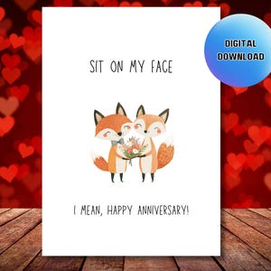 Naughty Printable Anniversary Card, Cheesy Anniversary Card Digital, Dirty Anniversary Card Download, Raunchy Card For Wife, Marriage Pun