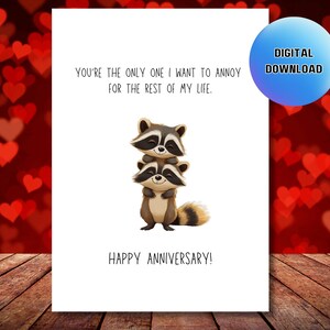 Sarcastische jubileumkaart afdrukbaar, grappige jubileumkaart digitaal, gelukkige verjaardag kaart afdrukken, afdrukbare liefdeskaart, kaart huwelijk woordspeling