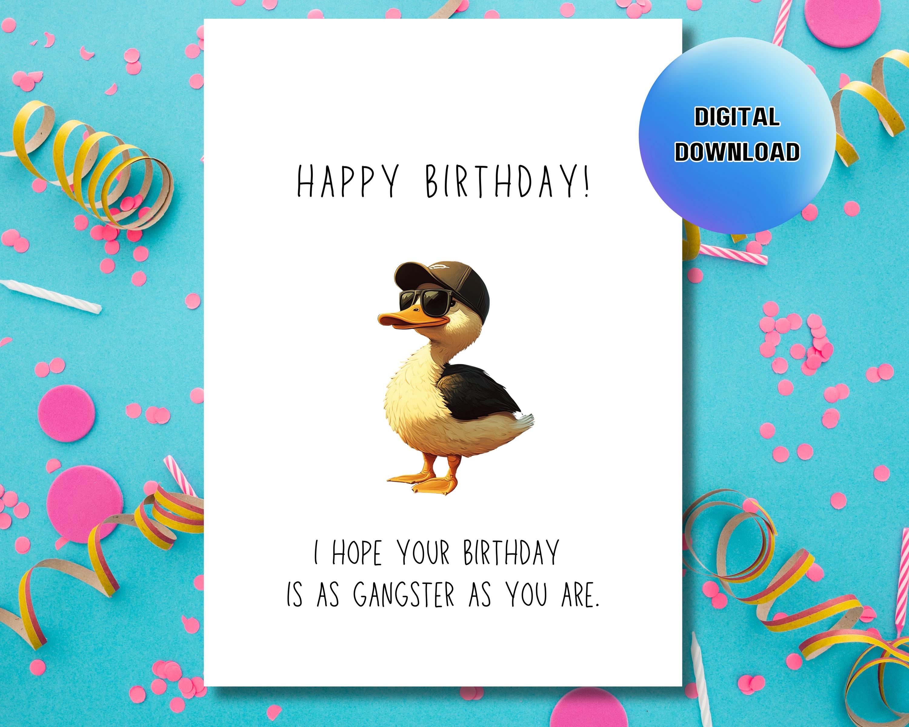 Gangster Birthday Cards - Etsy, image size:3000x2399