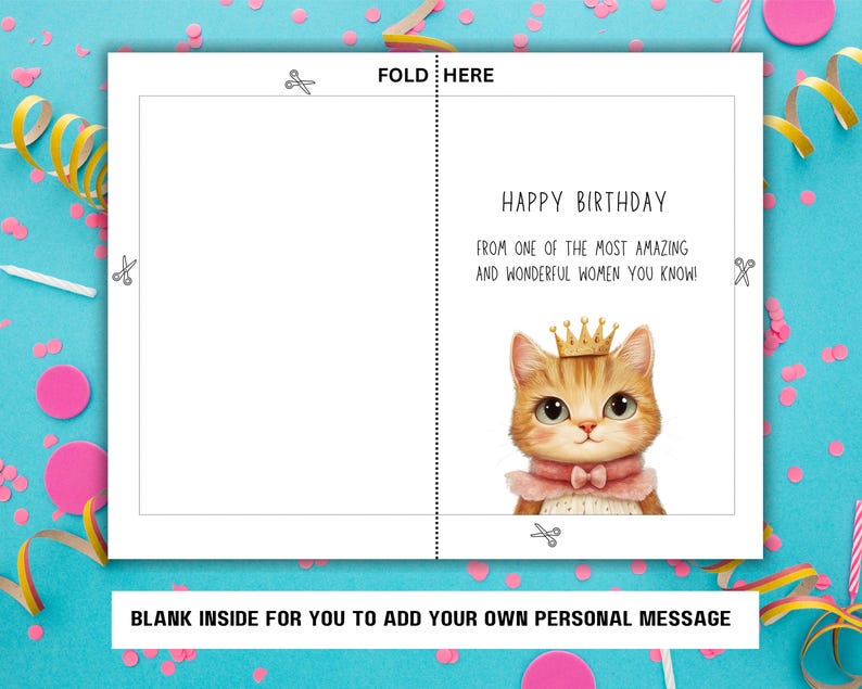 Sarcastic Printable Birthday Card for Her, Best Friend Birthday Card ...