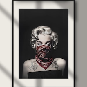 Marilyn Monroe Digital Wall Art - Iconic Print - Vintage Hollywood Decor&quot;&quot;Marilyn Monroe Poster - Instant Download - Classic Celebrity Art&quot;