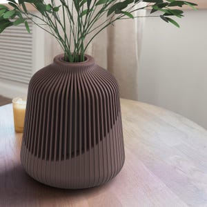 Vase STL, OBJ, 3D Print File, Digital Download for 3D Printing, Home Decor Vase for Flowers and Plants