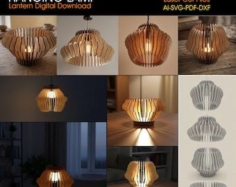 Laser Cut Lamp & Tealight Holder Bundle