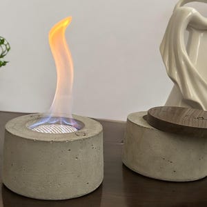 LOFT Minimalist Bio Ethanol Fireplace – Elegant Fire Pit & Perfect Gift | Beton tabletop fire pit | Burner fire pot | Eco friendly