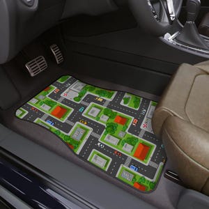Kinder Auto-Matte, Straßen Spielmatte Auto-Boden-Sets, Kinder Teppich Automatten