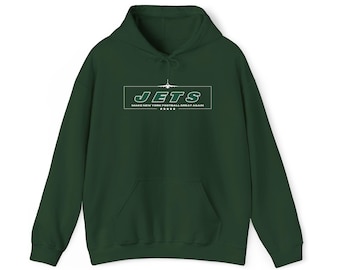 Sudadera con capucha de los Jets: gráfico del equipo de Nueva York, ropa para fanáticos