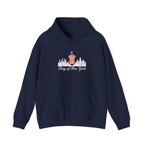 Aaron Judge King of New York Hoodie - Yankees Baseball Hooded Sweatshirt, NYY, Bronx Bombers, MLB Fan Gear, Sports Team Merch, Unisex