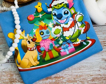 Suéter de cuello redondo con punto navideño: sudadera unisex navideña de Grinchy