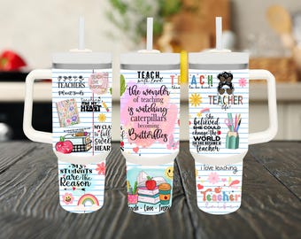 Vaso de 40 oz de agradecimiento al maestro: regalo personalizado de acero inoxidable