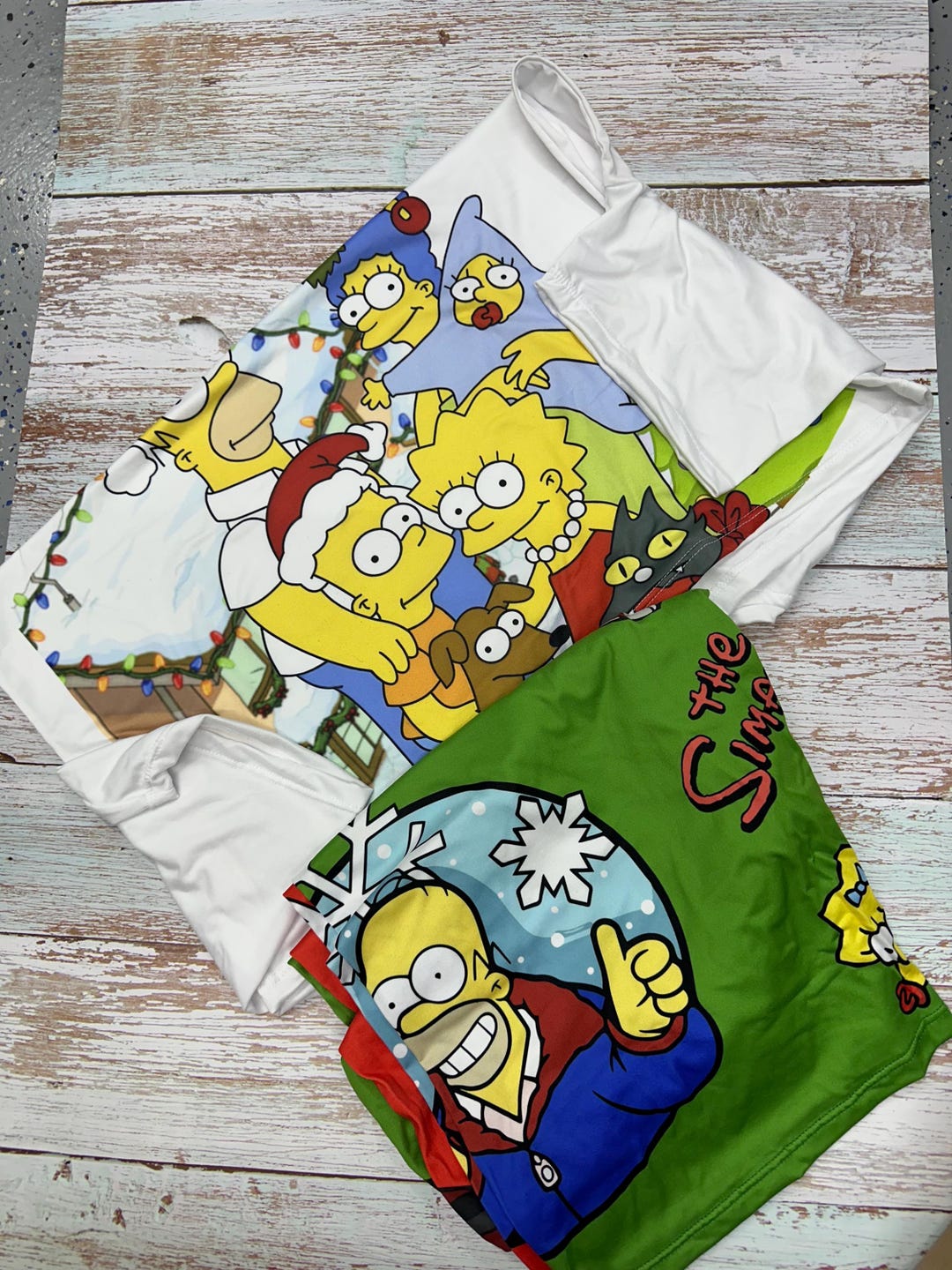 The Simpsons Christmas Pajamas Set: Matching Family Holiday Outfit - Etsy