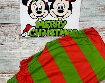 Pijamas navideños familiares a juego: Conjunto para fiestas navideñas