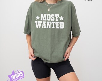 Most Wanted Western Bachelorette T-Shirt, Comfort Color Funny Cowgirl Party Tee for Bridesmaids, Cowgirls’ Final Fling Bachelorette Apparel