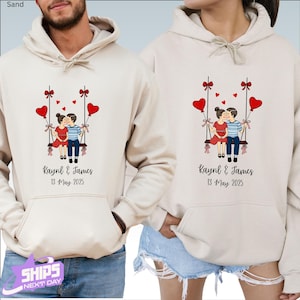 Couple Matching Sweaters For Wedding, Bride And Groom Hoodie, Love Matching Sweatshirt, Engagement Party Crewneck, Cozy Couple Gift