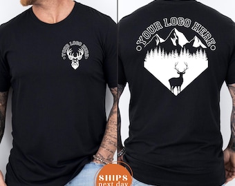 Comfort Colors Custom Logo Design Shirt, Custom Logo Front And Back Tee, Brand Logo T-Shirt, Small Business Shirt, Your Design Company Tee