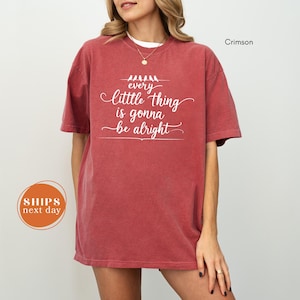Comfort Colors Three Little Bird Apparel, Peace Tee, Reggae T-Shirt, Song Lyrics Tee, Every Little Thing Gonna Be Alright, Little Birds Tee
