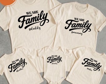 Comfort Colors We Are Family Shirt, Matching Group Reunion Tee, Milestone Holiday Custom T-Shirt