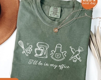 Comfort Colors Baker Shirt, Funny Baking Lover Tee, Trendy Pastry Chef Minimalist Culinary Top