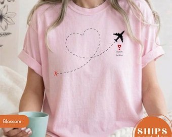 Chemise de voyage en famille personnalisée Comfort Colors, t-shirt de vacances Flight Buddies, t-shirt de voyage assorti