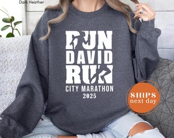 Custom Marathon Support Crew Hoodie, Race Day Team Sweatshirt, Family Matching Runner Hoodie, Marathon Support Sweater, Running Team Gift
