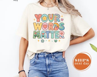 Comfort Colors Speech Therapy Shirt With Bow, SLP Shirt, SLPA Tee, Speech Pathologist Gift, Speech Language Pathology Apparel