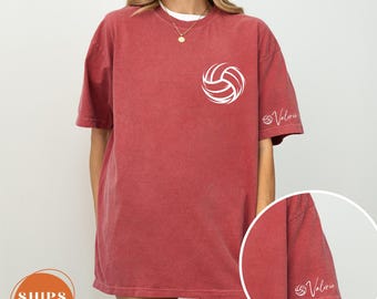 Camiseta de voleibol personalizada con colores cómodos, camiseta de la época de las mamás del voleibol, regalo para jugadoras de voleibol