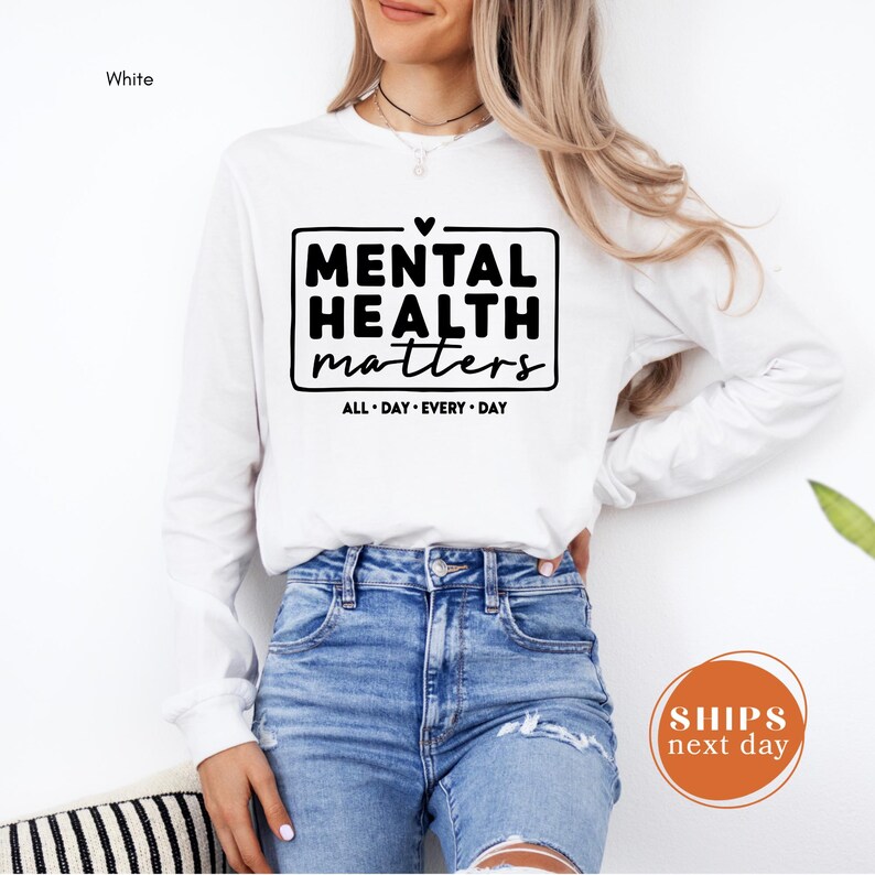 Mental Health Matters Tshirt, Comfort Color Anxiety Awareness Tee