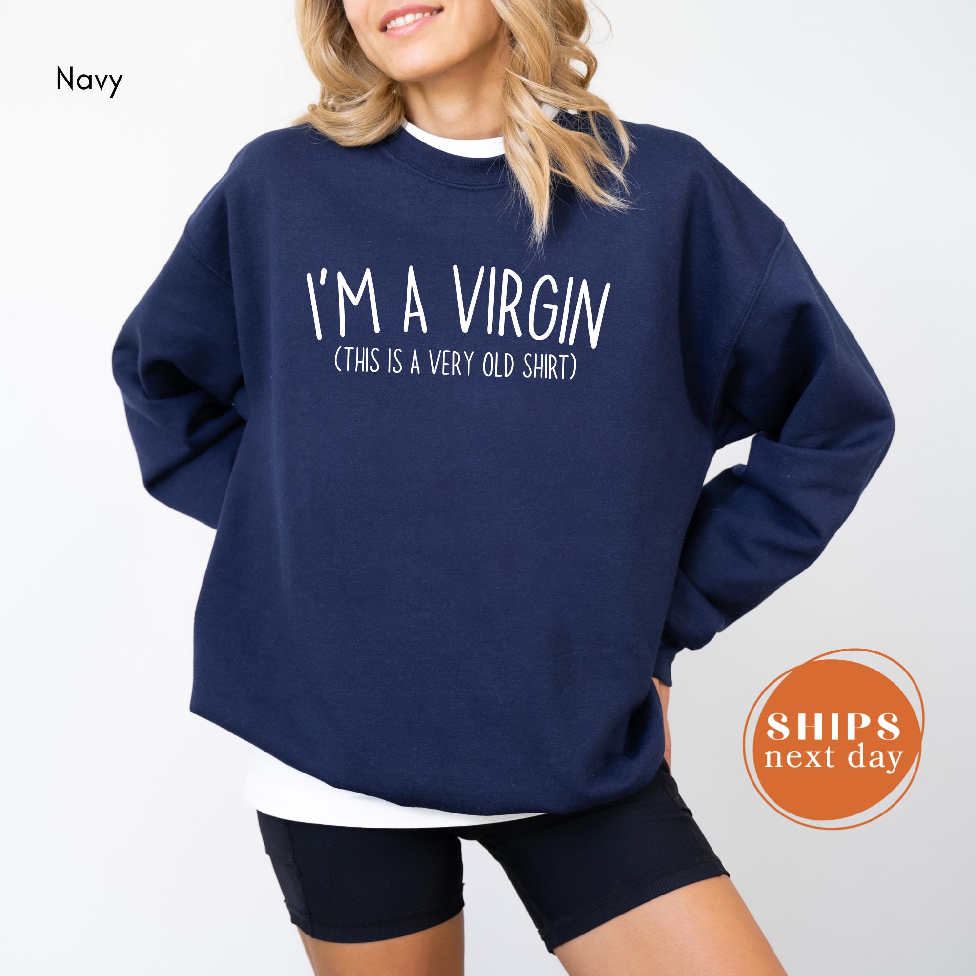 Athletic Hoodies Virginity Rocks Sweatshirt Blue Virginity Rocks