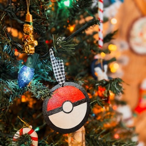 Anime Ball Wood Round | Christmas Ornaments | Character | Cartoon | Holiday | Hand painted