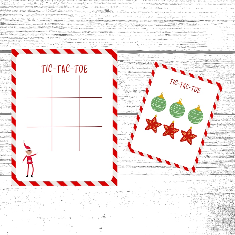 Tic Tac Toe Elf Games Printable Digital Download Elf on the Shelf Tic Tac Toe Elf Games Printable Digital Download Elf on the Shelf
