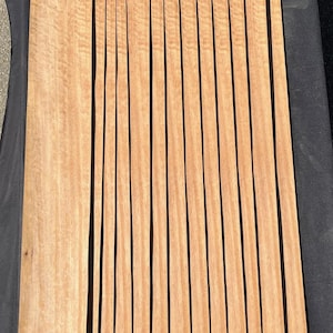 Eucalyptus Veneer 5&quot; x 44&quot; Figured Raw Wood No Backing