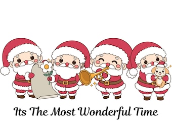 It's The Most Wonderful Time Png, Retro Christmas Png, Vintage Christmas Png, Santa Png, Reindeer Png, Christmas PNG, Christmas Shirt