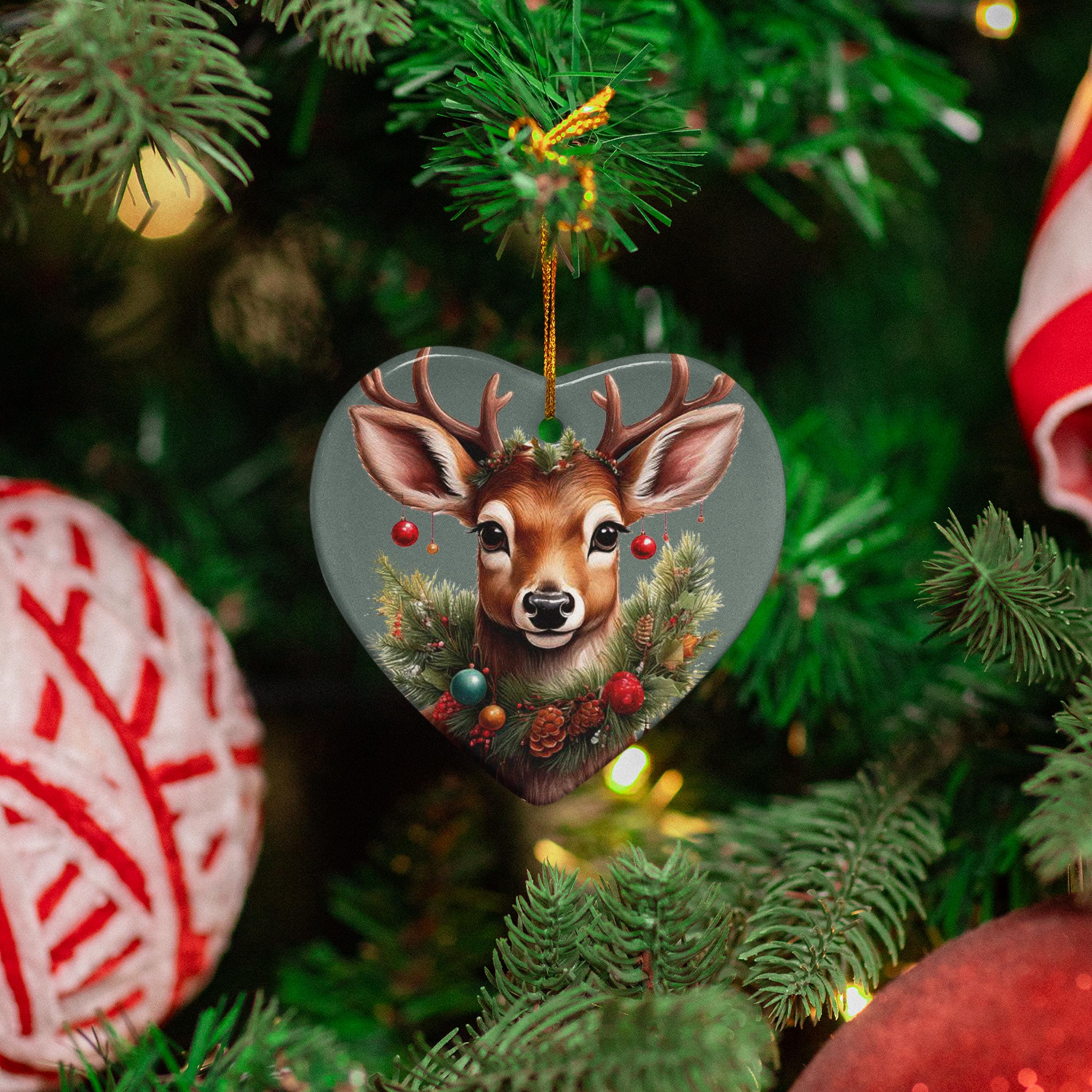 20 Cute Reindeer PNG Clipart Set, Christmas Deer, Watercolor Santa ...
